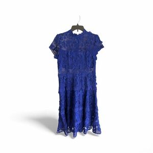 Vone Size 8 Floral Lace Midi Dress
